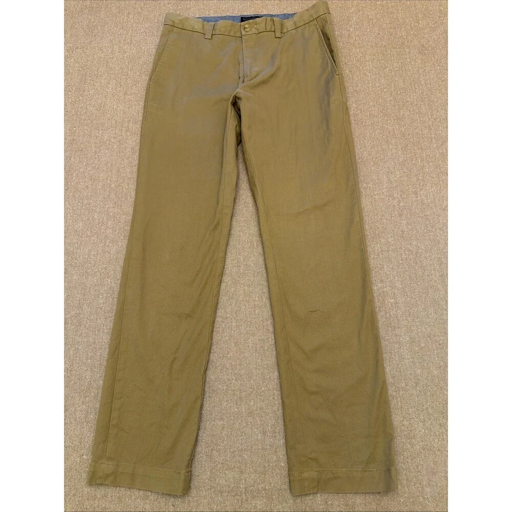 Banana Republic Emerson Chino Pants Men 31 x 32 Straight Leg Preppy Office Beige